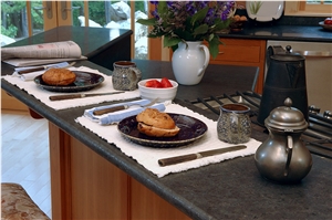 Granite Kitchen Counter Baking Area, Honed Granite Breakfast Bar Top
