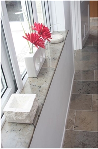 Internal Window Sill in Polished Purbeck Roach Limestone