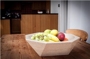 Purbeck Ragstone Limestone Fruit Bowl