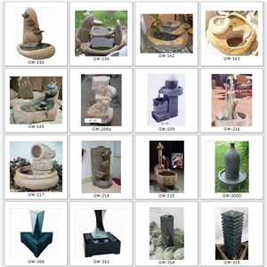 Natural Stone, Granite Garden Fountains