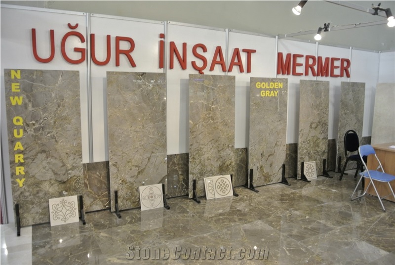 Golden Gray Marble Tiles