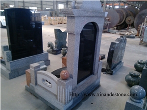 Absolute Black Granite Asian Style Monuments