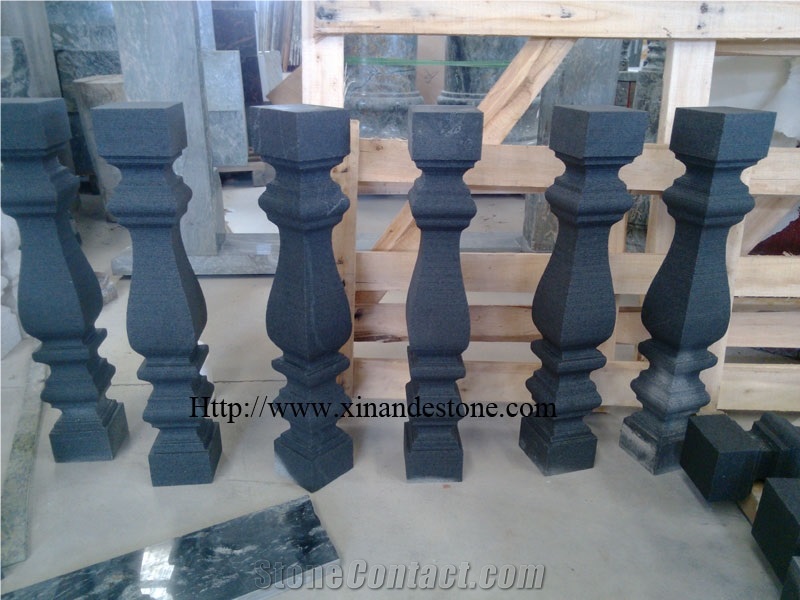 G654 China Black Granite Balustrades& Railings