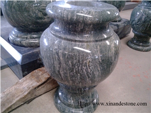 Green Jadeite Granite Monumental Vase