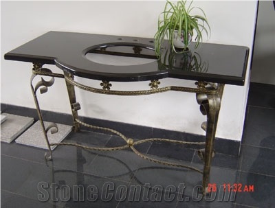 Countertop,Vanity Top, Black Granite Countertop