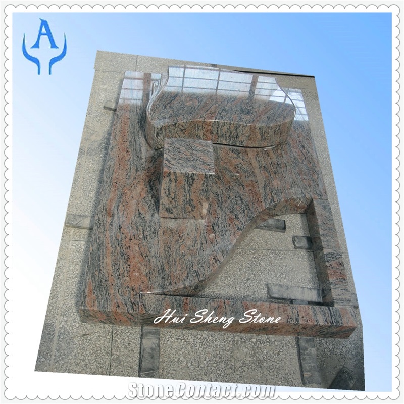 Kanakpura Multicolour Granite Tombstone,Monument
