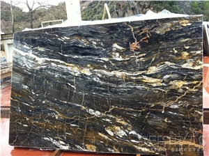 Golden Night Marble Slabs & Tiles