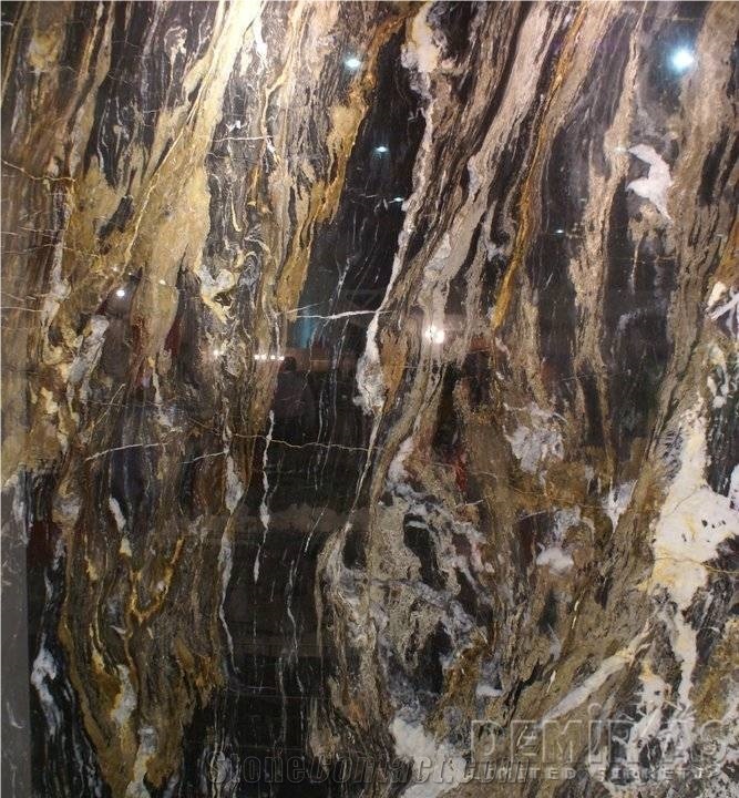 Golden Night Marble Slabs & Tiles