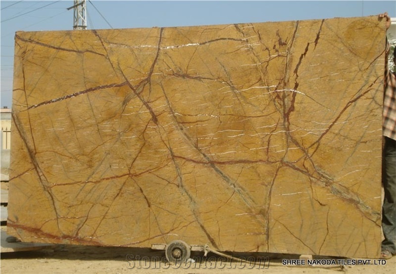 Rainforest Gold Marble Slabs, India Yellow Marble