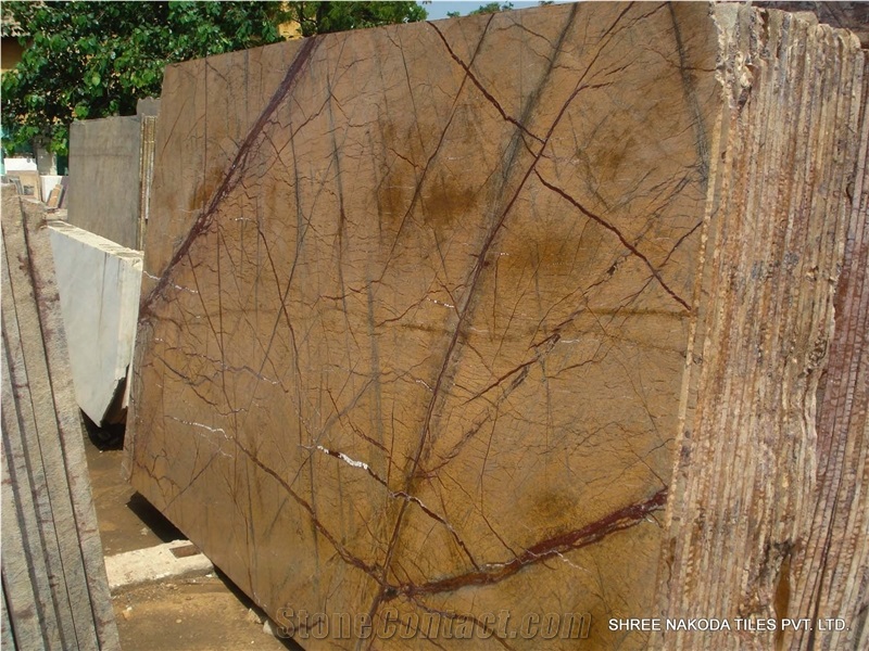 Rainforest Gold Marble Slabs, India Yellow Marble