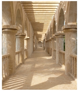 Coralina Limestone Blausters, Coralina Beige Limestone Balustrade & Railings