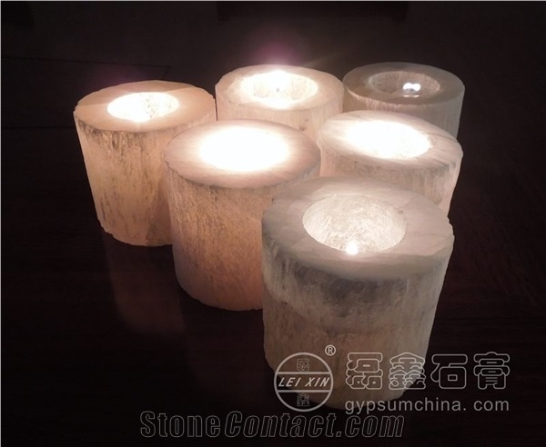 Selenite Tealight Holder,Selenite Candle Holder