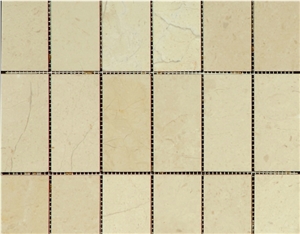 Crema Marfil Marble Polished Mosaic