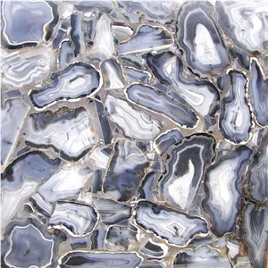 Wild Agate Gem Stone Slab, Semiprecious Stone
