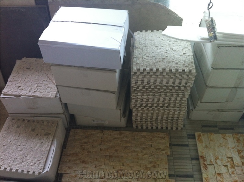 Beige Marble Polished Mosaic,Wall Mosaic Pattern