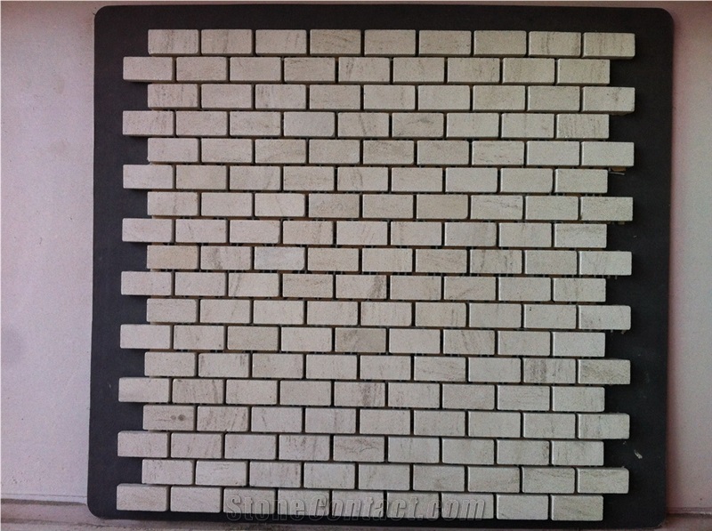 Mosaic 13, Beige Limestone Mosaic,Brick Limestone