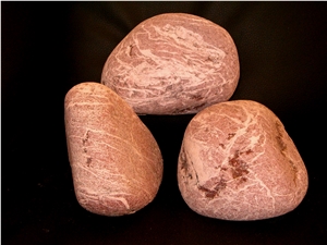 Bordeaux Rosso, Red Marble Pebble