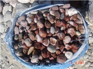 Red Marble Pebble Stone