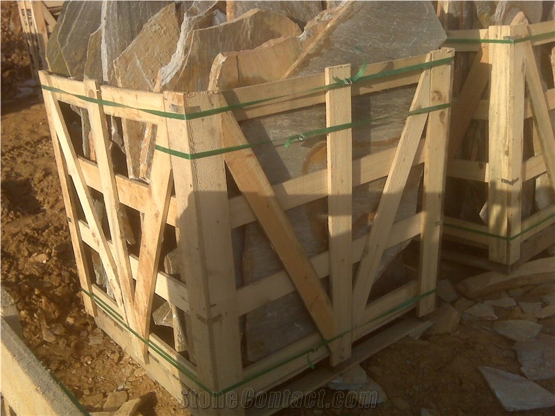 Yellow Slate Irregular Flagstone