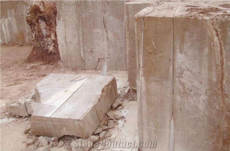 Mugla Noce Travertine Blocks, Turkey Brown Travertine