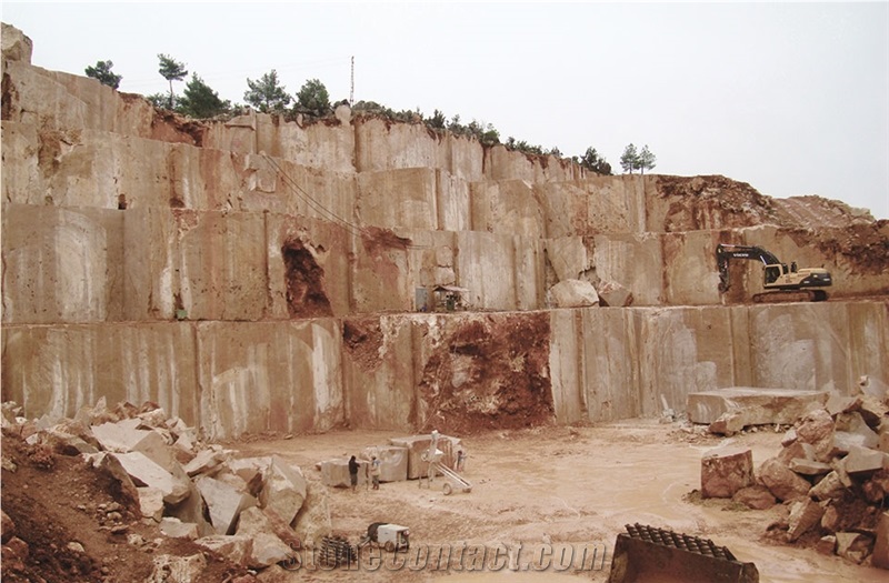 Mugla Noce Travertine Blocks, Turkey Brown Travertine