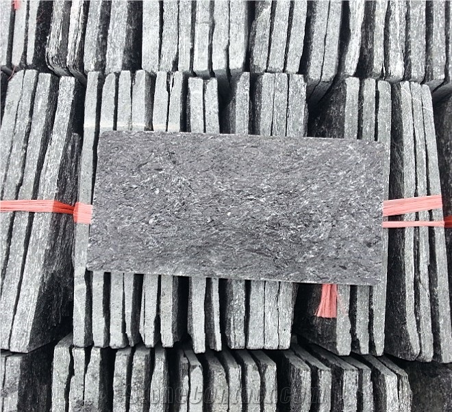 Black Quartzite Mushroom Stone