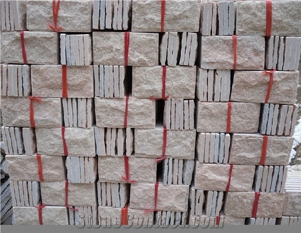 China Pink Quartzite Mushroom Stone