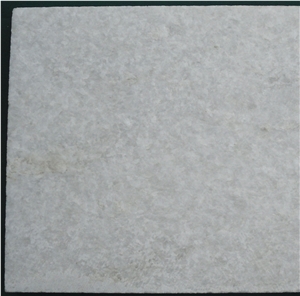 China Pure White Quartzite Flamed Slabs & Tiles