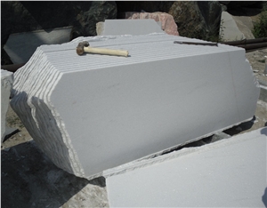 China White Quartzite Flamed Slabs & Tiles
