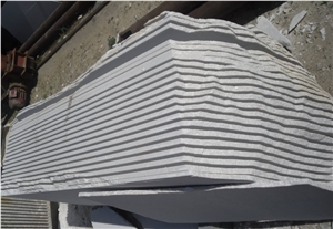 China White Quartzite Flamed Slabs & Tiles
