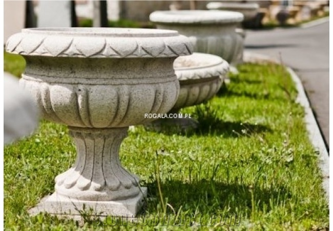 Rust Yellow Granite Flower Pots