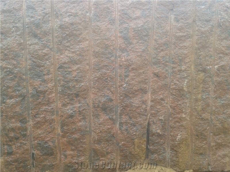 Red Multicolor Blocks, Red Granite Block