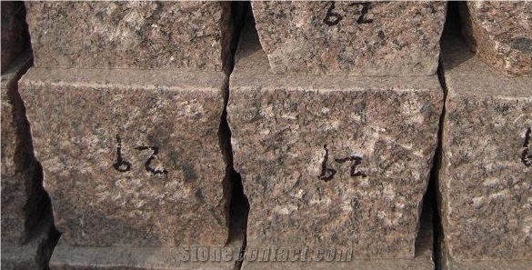G352 Red Cube Stone,G352 Granite Cobblestone