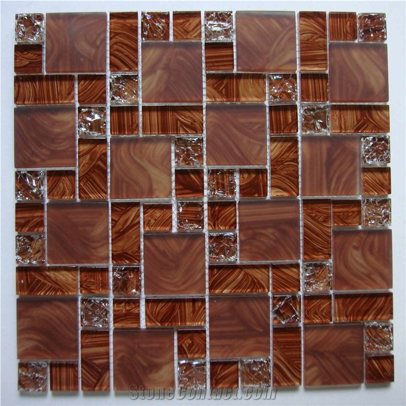 High Quality Glass and Marble Mosaic Tile (Hcm-X-058)