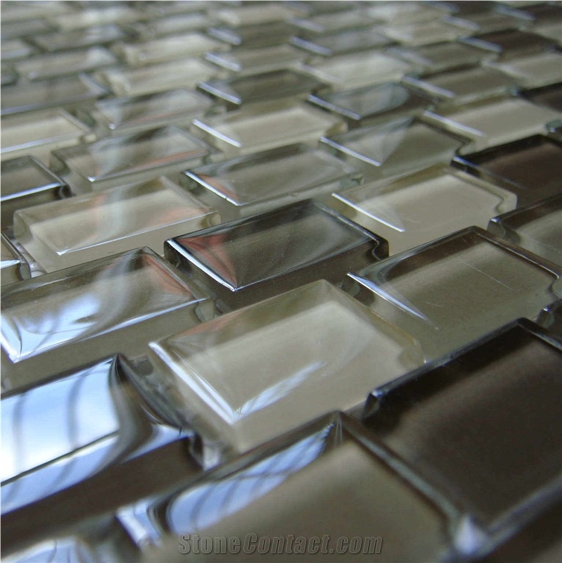 High Quality Glass and Marble Mosaic Tile (HCM-X-059)