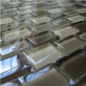 High Quality Glass and Marble Mosaic Tile (HCM-X-059) High Quality Glass and Marble Mosaic Tile (HCM-X-059)