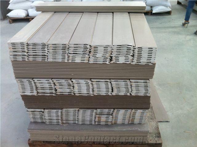 Stone Panel with Wood Grain Which Made from Marble Powder