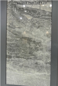 Silver Fantasy Marble Slabs, Tiles
