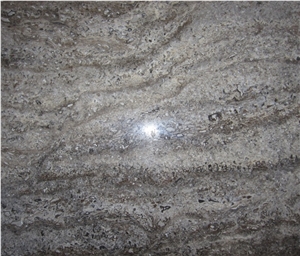 Iran Silver Travertine Tiles & Slabs, Grey Travertine Iran Tiles & Slabs