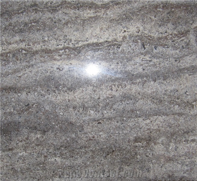 Iran Silver Travertine Tiles & Slabs, Grey Travertine Iran Tiles & Slabs