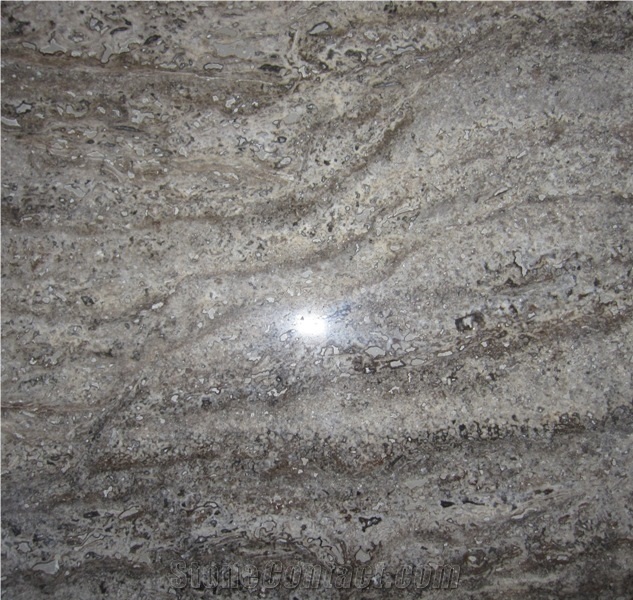 Iran Silver Travertine Tiles & Slabs, Grey Travertine Iran Tiles & Slabs