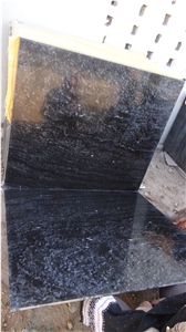 Black Marble Polished Tile, Abu Black Marble