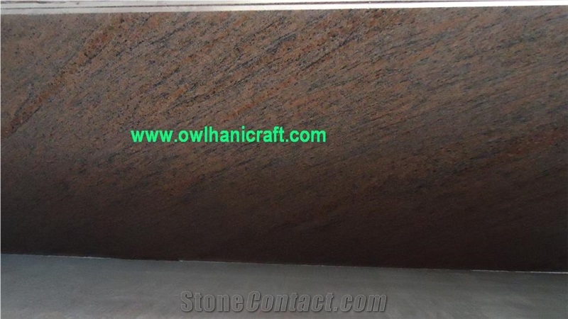 Raw Silk Pink, Brown Gold Granite Slabs & Tiles