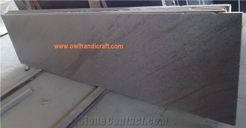 Raw Silk Pink, Brown Gold Granite Slabs & Tiles