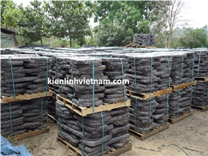 Basalt Stone Paving Step, Grey Natural Color Stepping Volcanic Stone