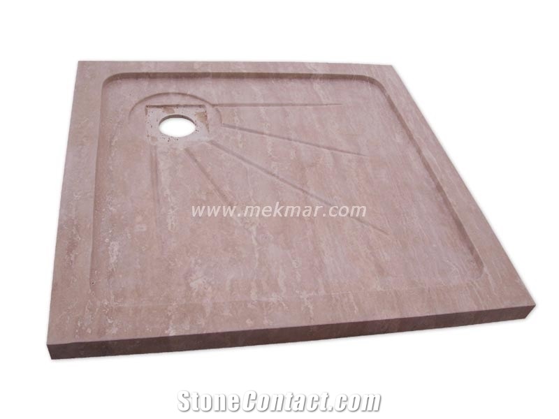 Shower Tray Model 65 Beige Travertine Shower Trays