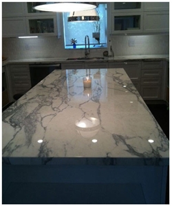 Statuario Venato White Marble Countertop