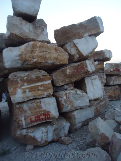 Afghan Pure White Onyx Blocks