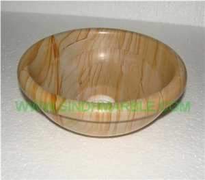 Teak Wood Marble Sinks