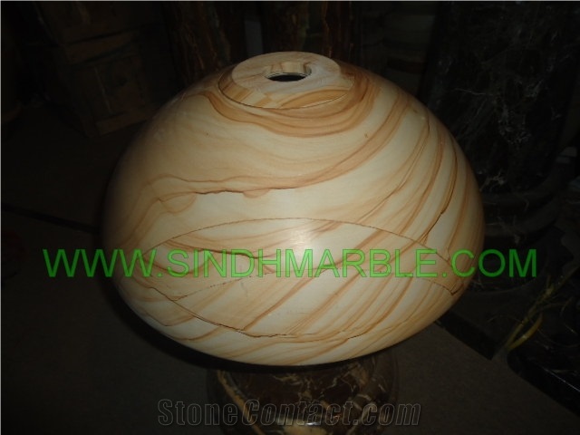 Teak Wood Marble Sinks